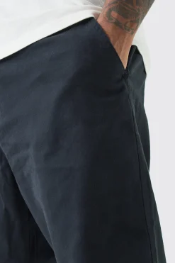 boohooMAN Plus Fixed Waist Straight Fit Chino Trousers | UK| Trousers