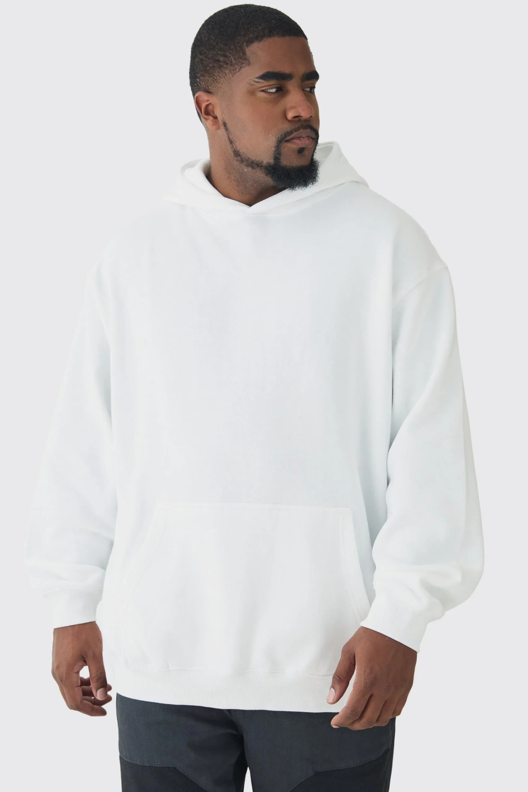 boohooMAN Plus Floral Back Print Oversized Hoodie | UK| Hoodies & Sweatshirts