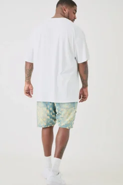 Plus Floral Line Drawing T-shirt | UK^boohooMAN