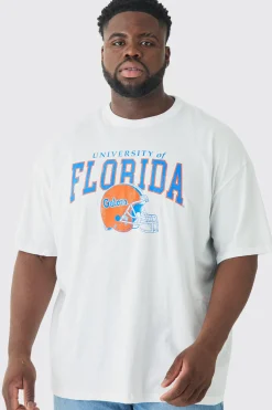 Plus Florida Varsity T-shirt In | UK^boohooMAN