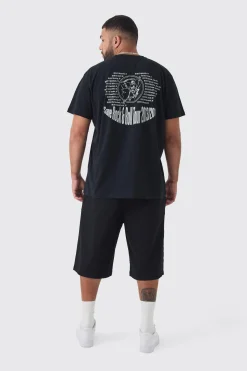 boohooMAN Plus Front Pocket Twill Overdyed Cargo Jort | UK| Trousers|Shorts