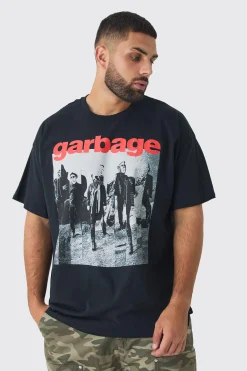 Plus Garbage License Print T-shirt | UK^boohooMAN Outlet