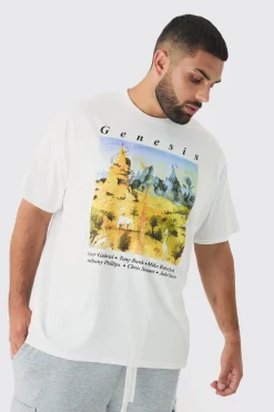 Plus Genesis License Print T-shirt | UK^boohooMAN Online