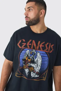 Plus Genesis License Print T-shirt | UK^boohooMAN Best