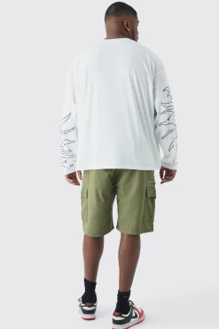 boohooMAN Plus Graphic Sweatshirt | UK| Hoodies & Sweatshirts