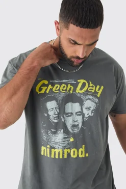 Plus Green Day License Print T-shirt | UK^boohooMAN Sale