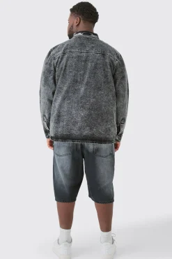 boohooMAN Plus Wash Carpenter Style Denim Shirt | UK| Shirts