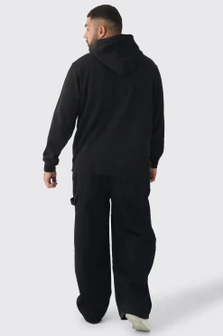 boohooMAN Plus Heart Embroidered Hoodie | UK| Hoodies & Sweatshirts