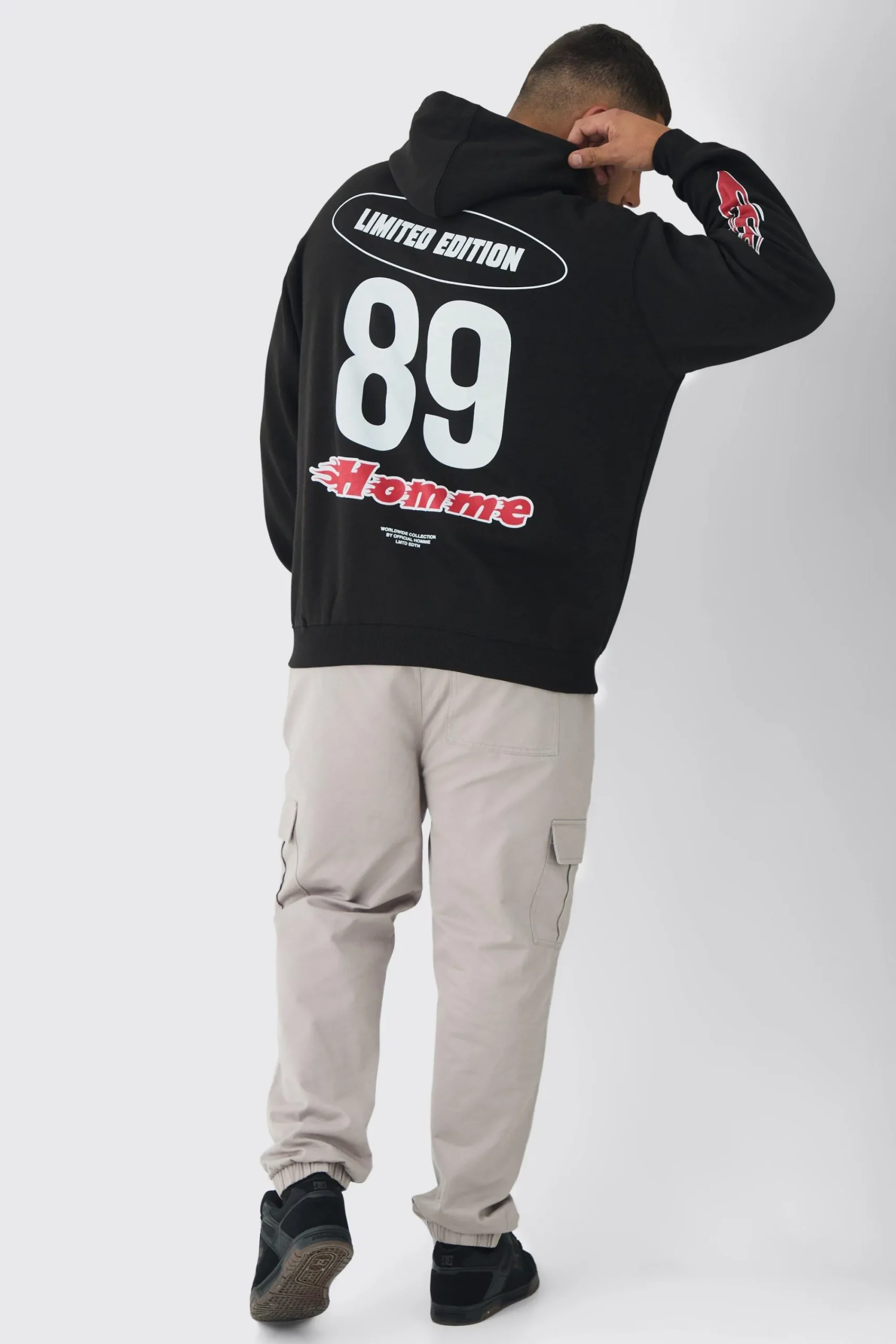 boohooMAN Plus Homme Racing Oversized Hoodie | UK| Hoodies & Sweatshirts