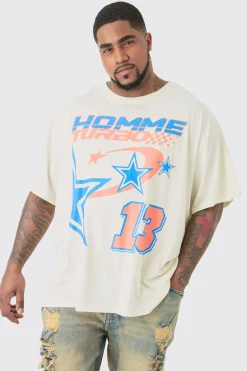 Plus Homme Turbo T-shirt In | UK^boohooMAN