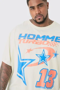 Plus Homme Turbo T-shirt In | UK^boohooMAN