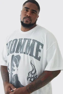 Plus Homme Western Oversized T-Shirt | UK^boohooMAN Online