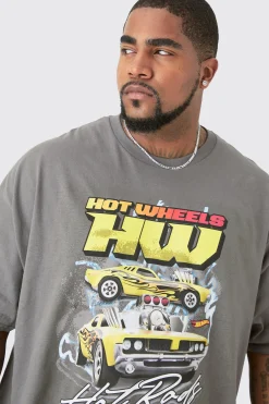 Plus Hot Wheels License Print T-shirt | UK^boohooMAN Clearance