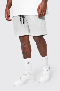 boohooMAN Plus Jersey Shorts With Man Drawcords | UK| Shorts