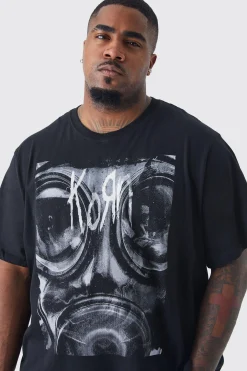 Plus Korn License T-shirt | UK^boohooMAN Clearance