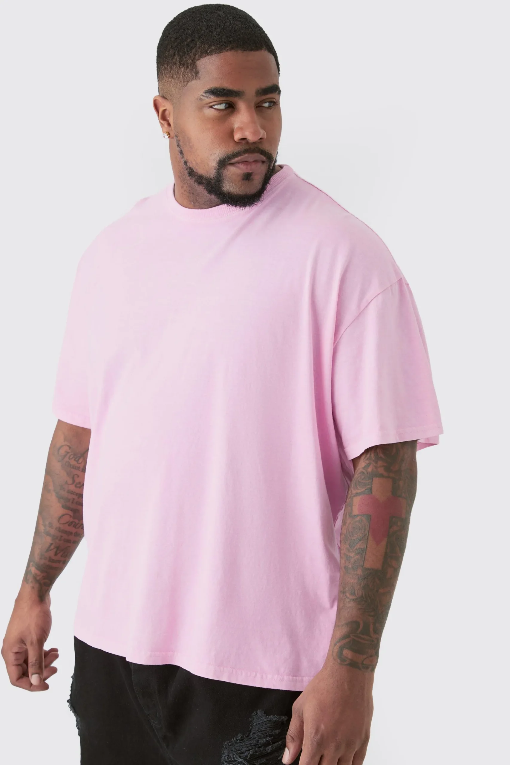 Plus Limited Edition Floral Backprint Graphic T-shirt In | UK^boohooMAN Hot