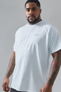 Plus Man Active Camo Raglan Regular Fit Performance T-shirt | UK^boohooMAN Best