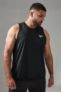 Plus Man Active Training Dept Regular Fit Performance Vest | UK^boohooMAN Outlet