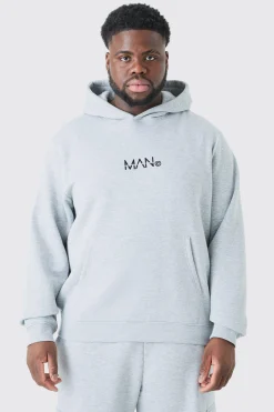 boohooMAN Plus Man Dash Over The Head Hoodie In | UK| Hoodies & Sweatshirts