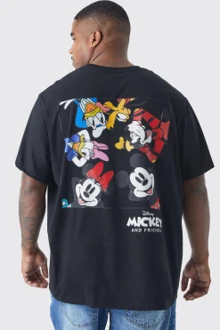 Plus Mickey Mouse License T-shirt | UK^boohooMAN Online