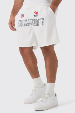 boohooMAN Plus Moto Printed Swim Shorts | UK| Shorts