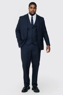 boohooMAN Plus Pinstripe Regular Fit Suit Trouser | UK| Suits & Tailoring|Sets & Co-Ords