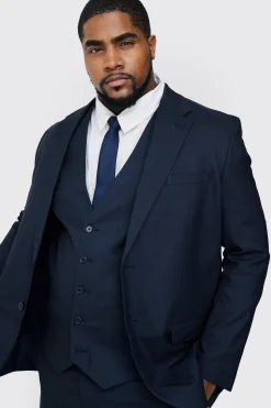 boohooMAN Plus Pinstripe Single Breasted Regular Fit Suit Jacket | UK| Suits & Tailoring|Sets & Co-Ords