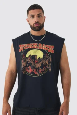 Plus Nickelback License Print Tank | UK^boohooMAN Hot