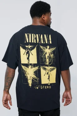 Plus Nirvana License T-shirt | UK^boohooMAN Clearance