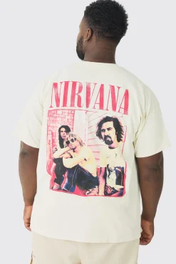 Plus Nirvana Wash License T-shirt | UK^boohooMAN Outlet