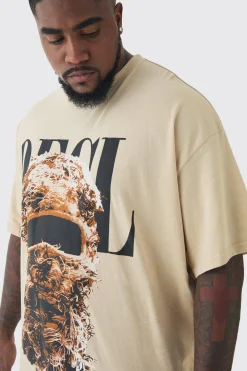 Plus OFCL Balaclava Graphic T-Shirt | UK^boohooMAN Best