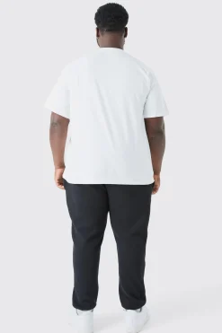 Plus Original Man Print T-shirt | UK^boohooMAN Online