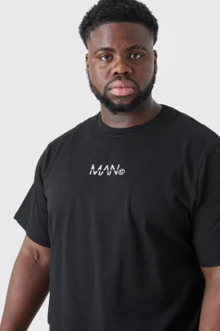 Plus Original Man Print T-shirt | UK^boohooMAN Online