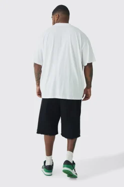 Plus Oversized Boston Varsity Print T-shirt | UK^boohooMAN Hot