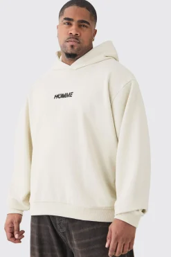 boohooMAN Plus Oversized Boxy Heavyweight Back Graphic Hoodie | UK| Hoodies & Sweatshirts