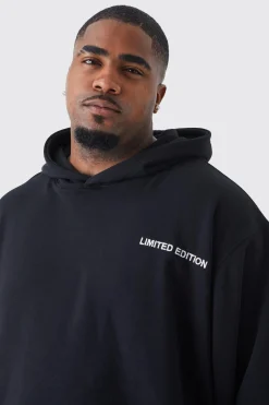 boohooMAN Plus Oversized Boxy Loopback Hoodie | UK| Hoodies & Sweatshirts