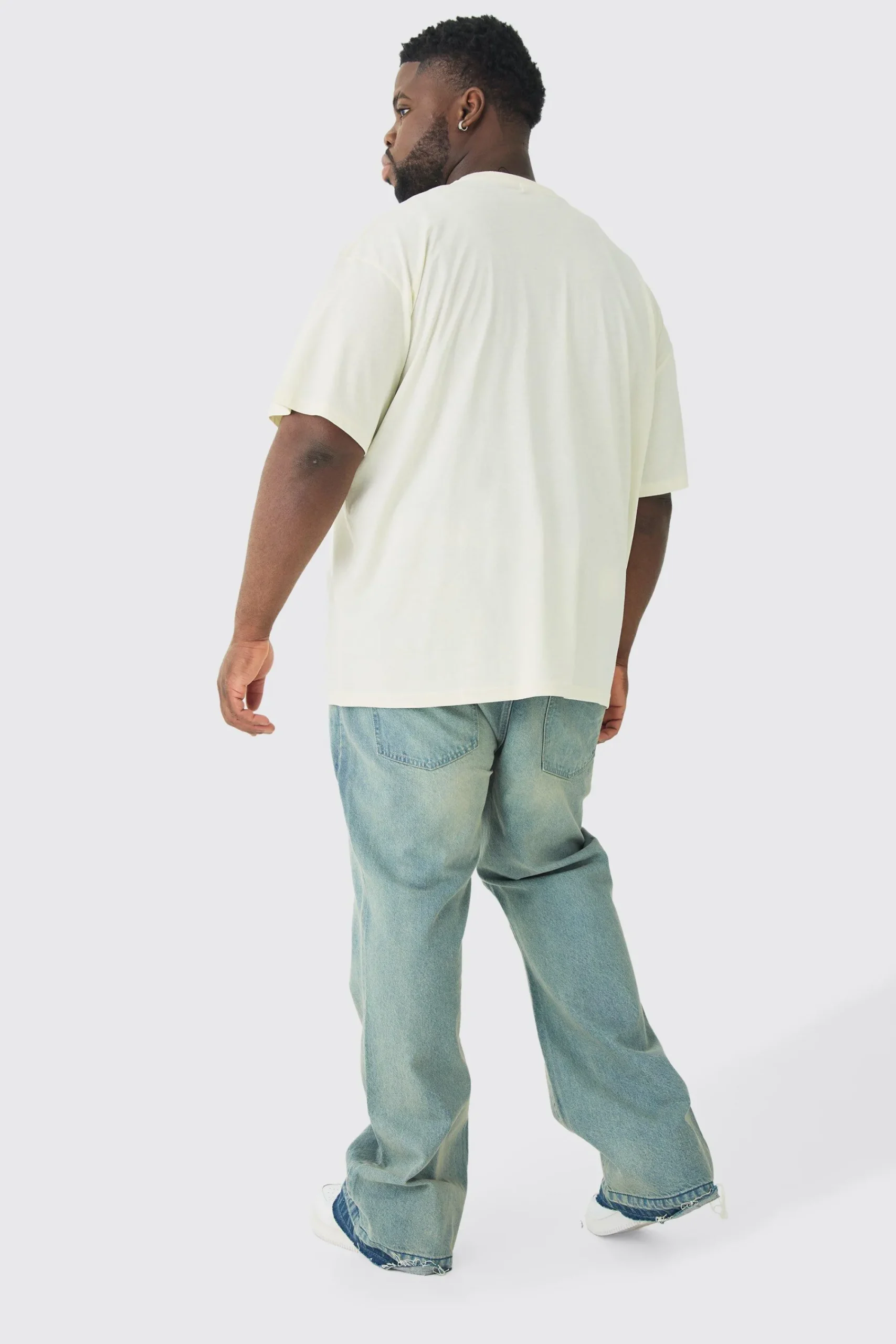 Plus Oversized Chicago Print T-shirt | UK^boohooMAN Sale