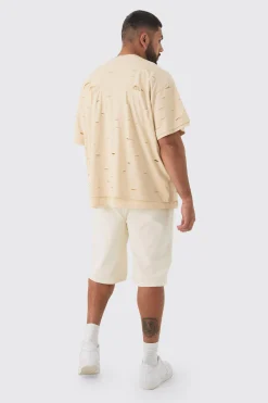 Plus Oversized Double Layer Homme T-shirt | UK^boohooMAN