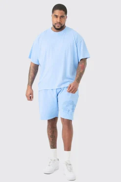 Plus Oversized Dream Worldwide Print T-shirt In | UK^boohooMAN Discount