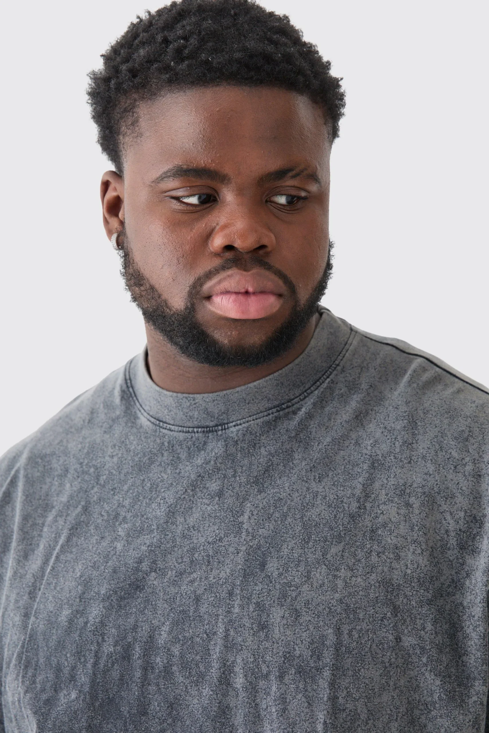 Plus Oversized Extended Neck Laundered Wash Long Sleeve T-shirt | UK^boohooMAN Hot