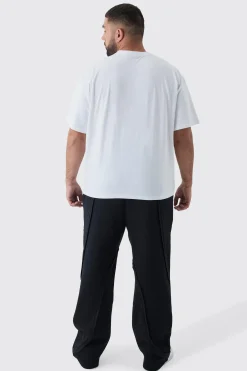Plus Oversized Fit Exclusive Print T-Shirt | UK^boohooMAN Hot