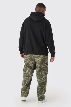 boohooMAN Plus Oversized Floral Balaclava Print Hoodie | UK| Hoodies & Sweatshirts