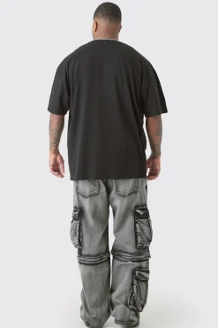 Plus Oversized Floral Graphic T-shirt | UK^boohooMAN