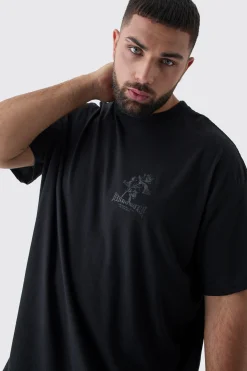 Plus Oversized Floral Rennaisance Print T-Shirt | UK^boohooMAN Sale