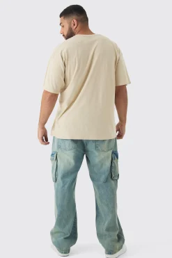 Plus Oversized G Mane License Print T-Shirt | UK^boohooMAN New