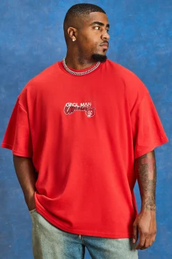 Plus Oversized Heavyweight Bear Print T-shirt | UK^boohooMAN Best