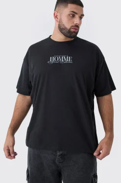 Plus Oversized Homme Rennaisance Print T-Shirt | UK^boohooMAN Sale
