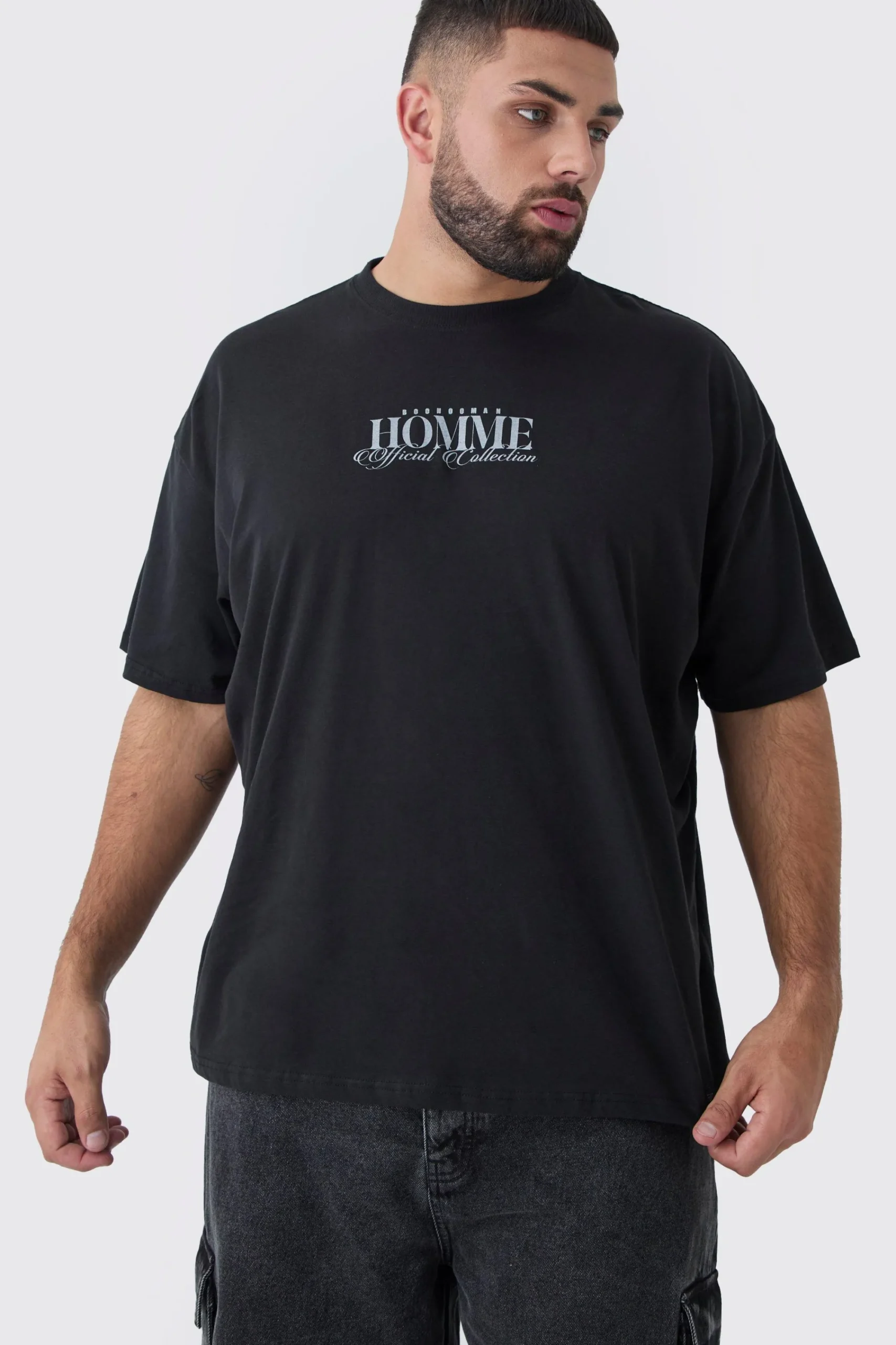 Plus Oversized Homme Rennaisance Print T-Shirt | UK^boohooMAN Sale