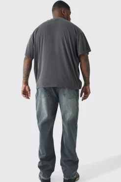 Plus Oversized Los Angeles Overdye Varsity Print T-shirt | UK^boohooMAN Hot