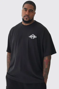 Plus Oversized Man Diamond Embroidered T-shirt In | UK^boohooMAN Clearance